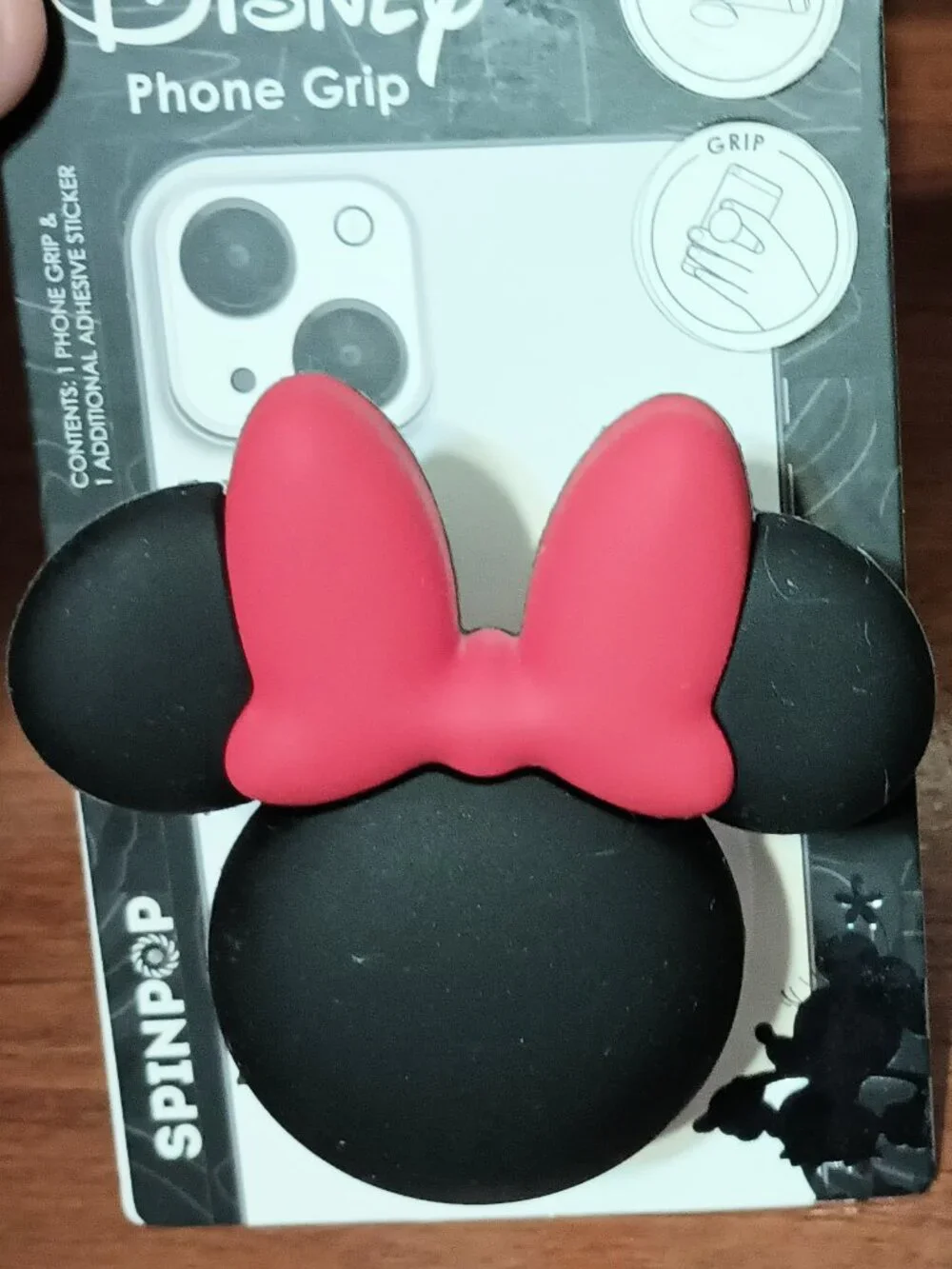 NWT & HTF ~ Disney's Minnie Mouse Phone Grip by Spinpop